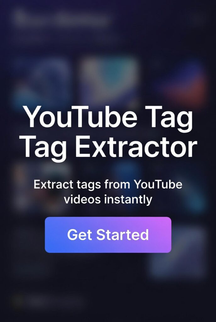 YouTube Tag Extractor